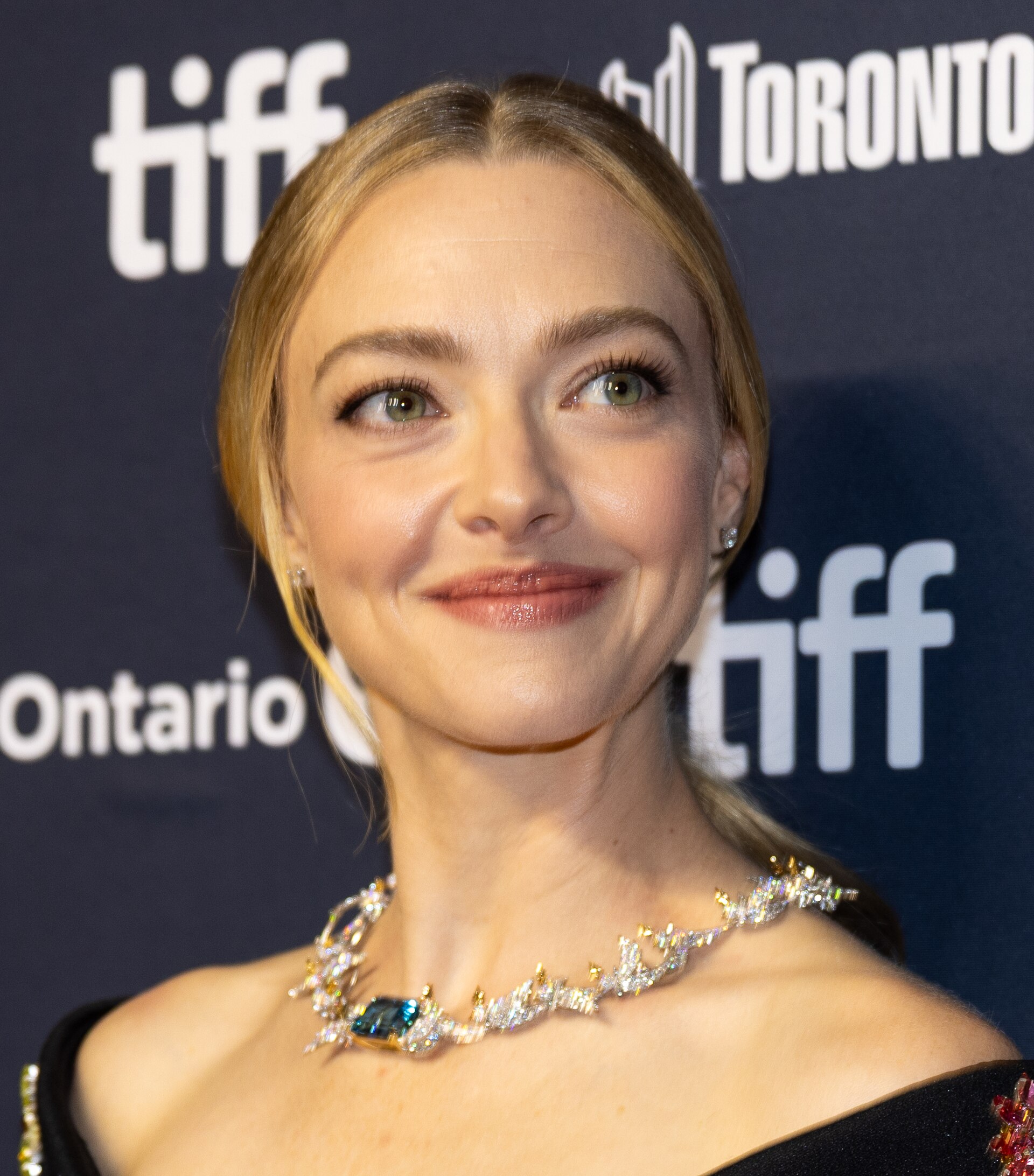 Amanda Seyfried, actor, at the 2025 Toronto International Film Festival (TIFF) for the movie The Testament of Ann Lee.