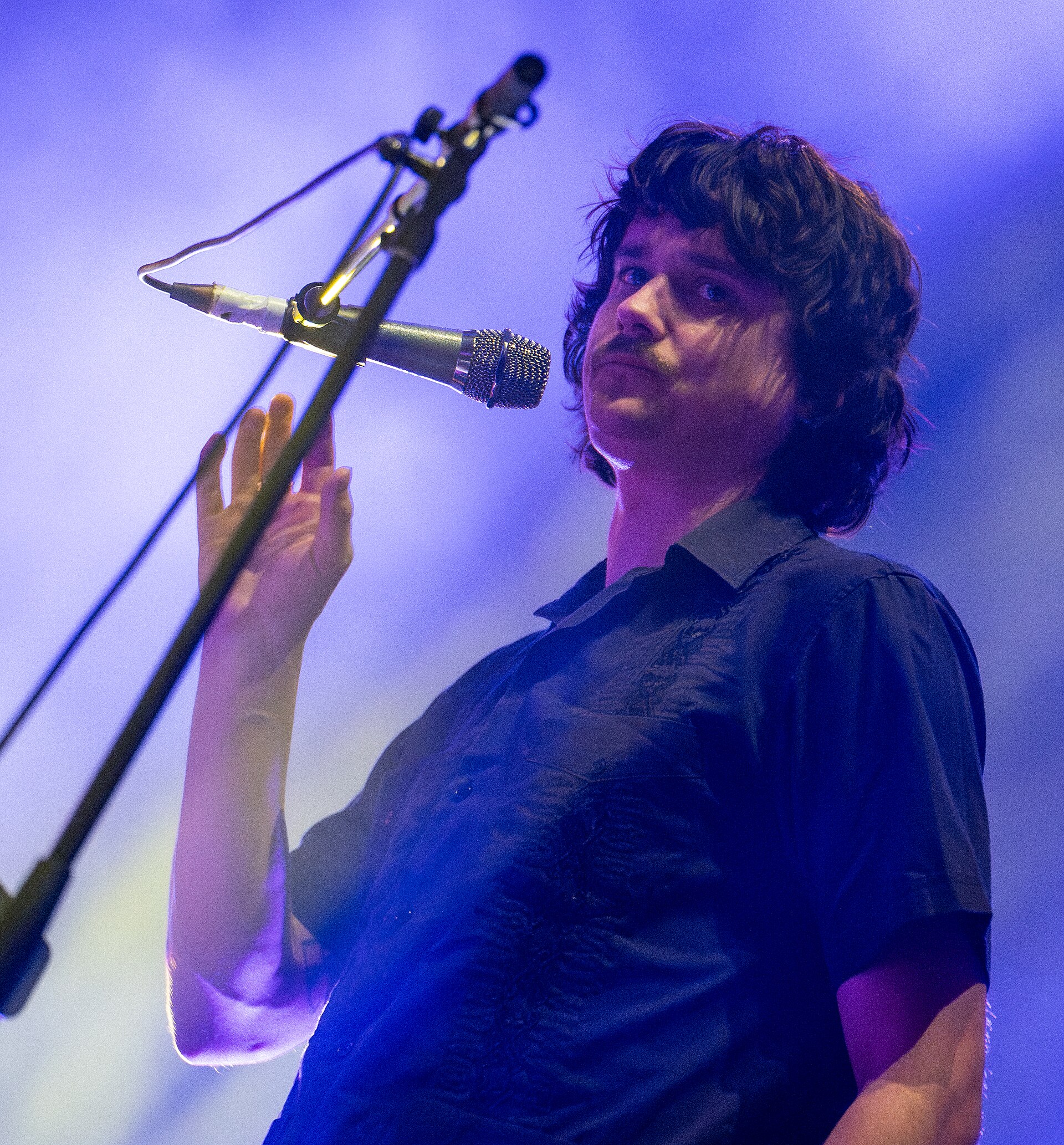Ambrose Kenny-Smith performing with his band King Gizzard & The Lizard Wizard at Budweiser Stage in Toronto, 2024.