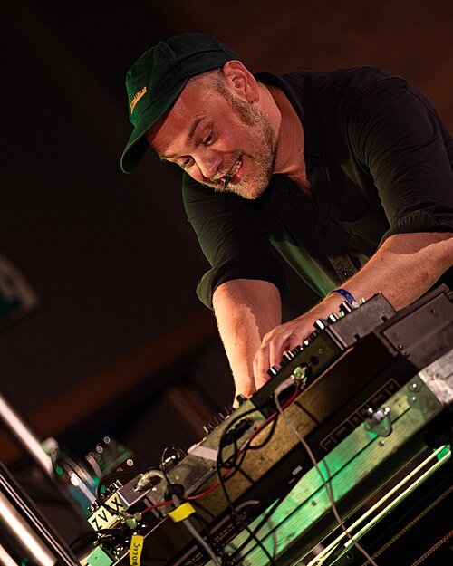 Lars Horntveth with Amgala Temple at Canal Street festival in Arendal, Norway, 2021