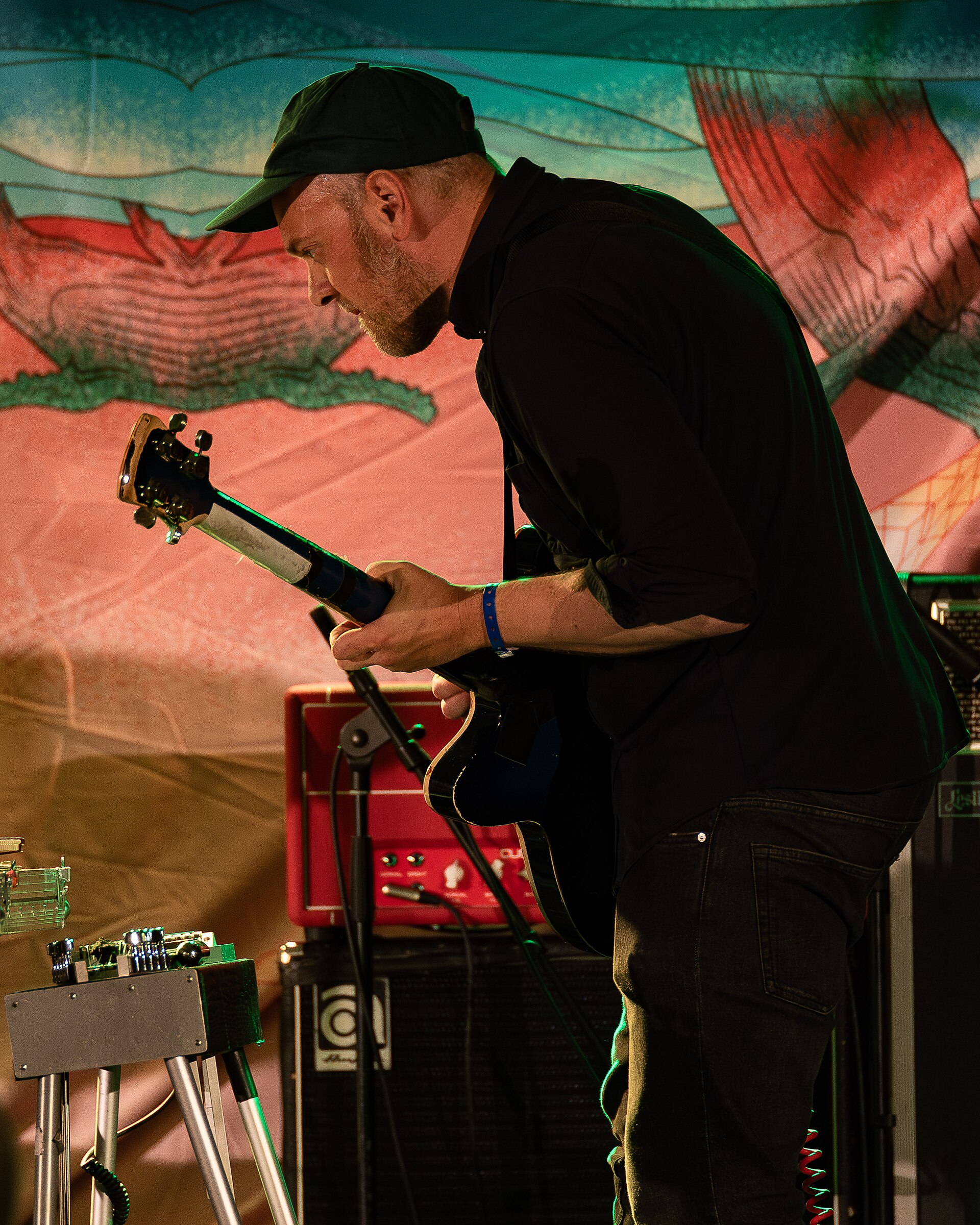 Lars Horntveth with Amgala Temple at Canal Street festival in Arendal, Norway, 2021