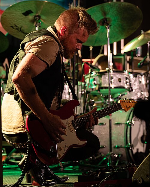 Amund Maarud with Amgala Temple at Canal Street festival in Arendal, Norway, 2021