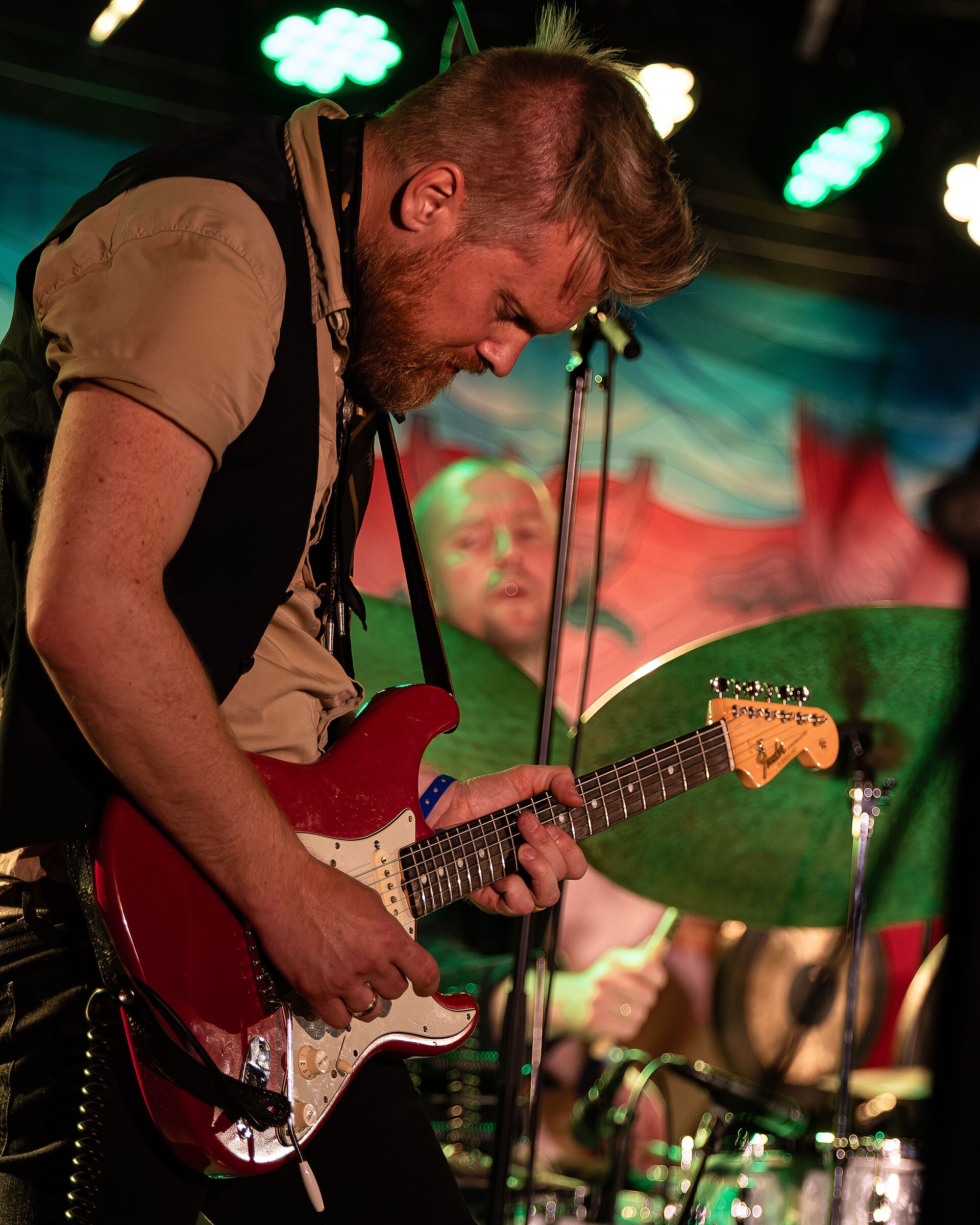 Amund Maarud with Amgala Temple at Canal Street festival in Arendal, Norway, 2021