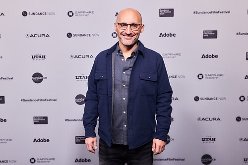 Amir Bar-Lev at the 2026 Sundance Film Festival for The Last First - Winter K2