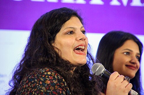 Amrita Tripathi, writer, at the 2025 Jaipur Literature Festival in Jaipur, India.
