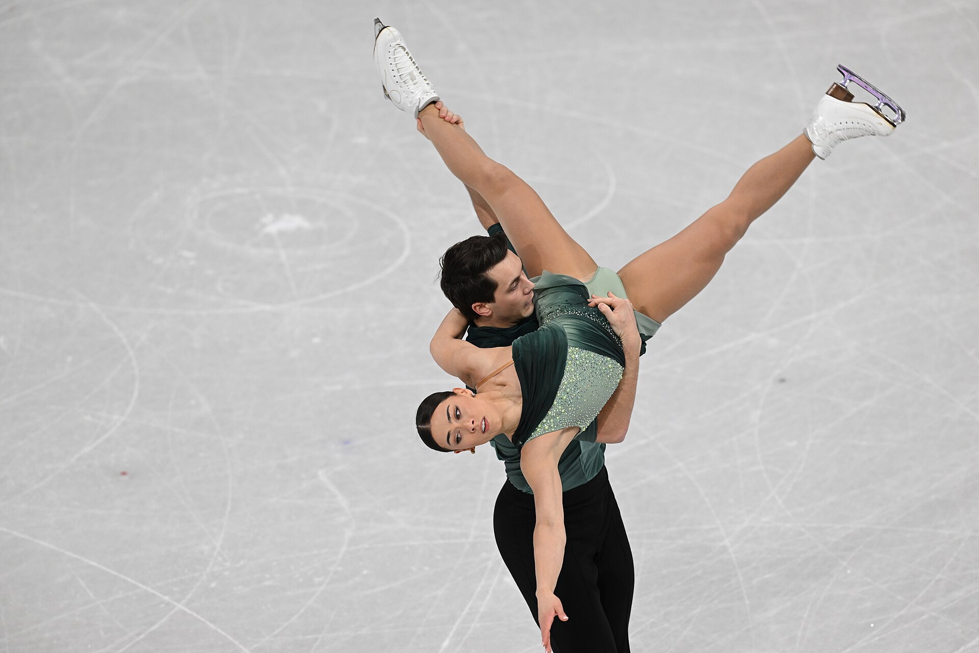 MILAN, ITALY - 15 FEBRUARY 2026: Anastasia Vaipan-Law and Luke Digby of United Kingdom compete during the Figure Skating Pair Skating Short Program at the Olympic Winter Games Milano Cortina 2026 Milano Ice Skating Arena on February 15, 2026 in Milan, Italy