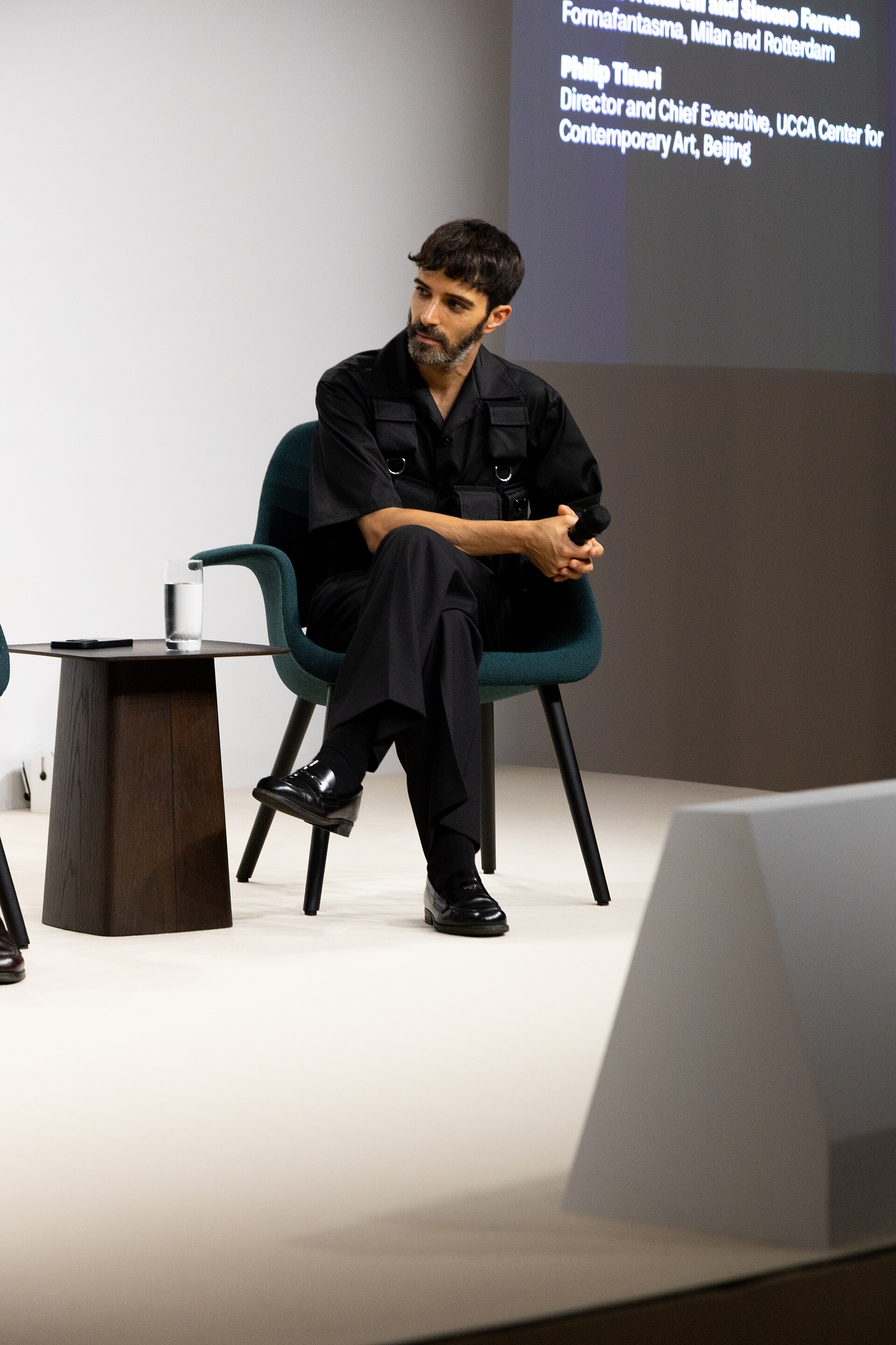 Andrea Trimarchi, Formafantasma, at the Art Basel international art fair in Basel, Switzerland in June 2025.