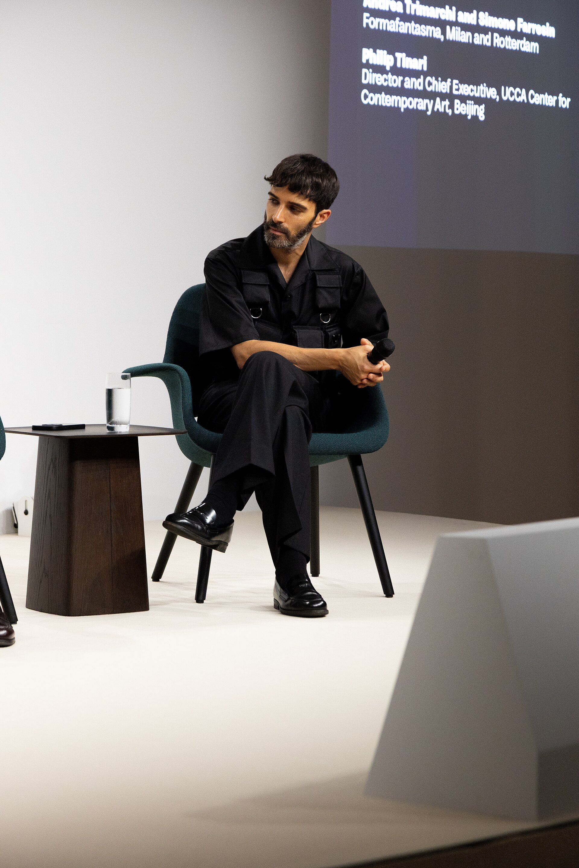 Andrea Trimarchi, Formafantasma, at the Art Basel international art fair in Basel, Switzerland in June 2025.