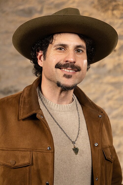 Andrew James Gonzales, Producer/Director, at the WikiPortraits studio at the 2025 SXSW Festival.