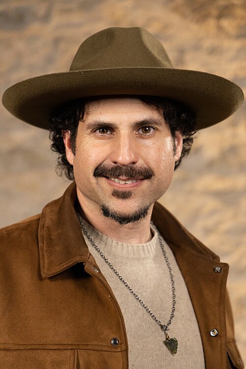 Andrew James Gonzales, Producer/Director, at the WikiPortraits studio at the 2025 SXSW Festival.