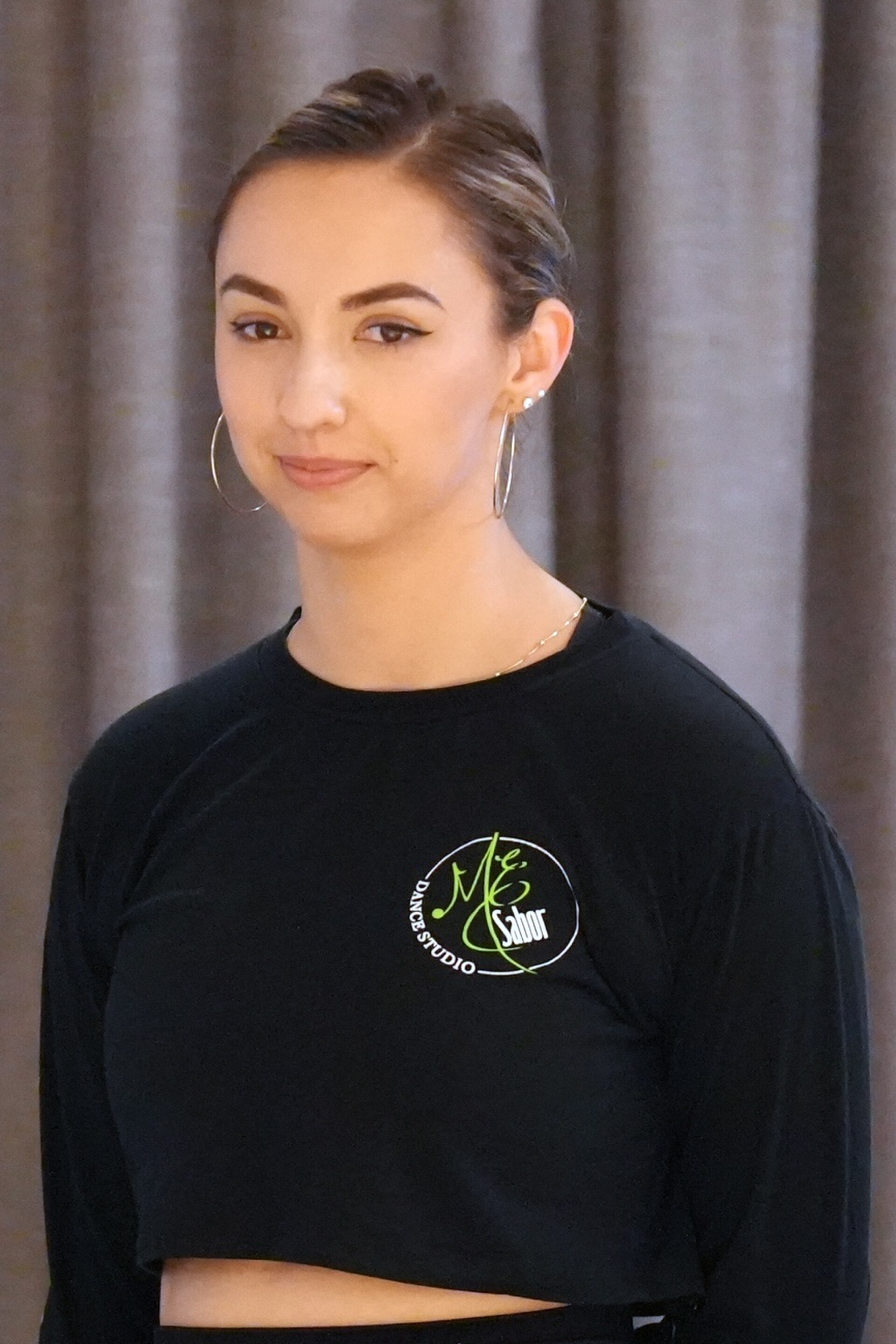 Angela Victoria Petresku, dancer, at California Dance Festival 2025 in Sacramento, California at a class called Salsa Body Movement.