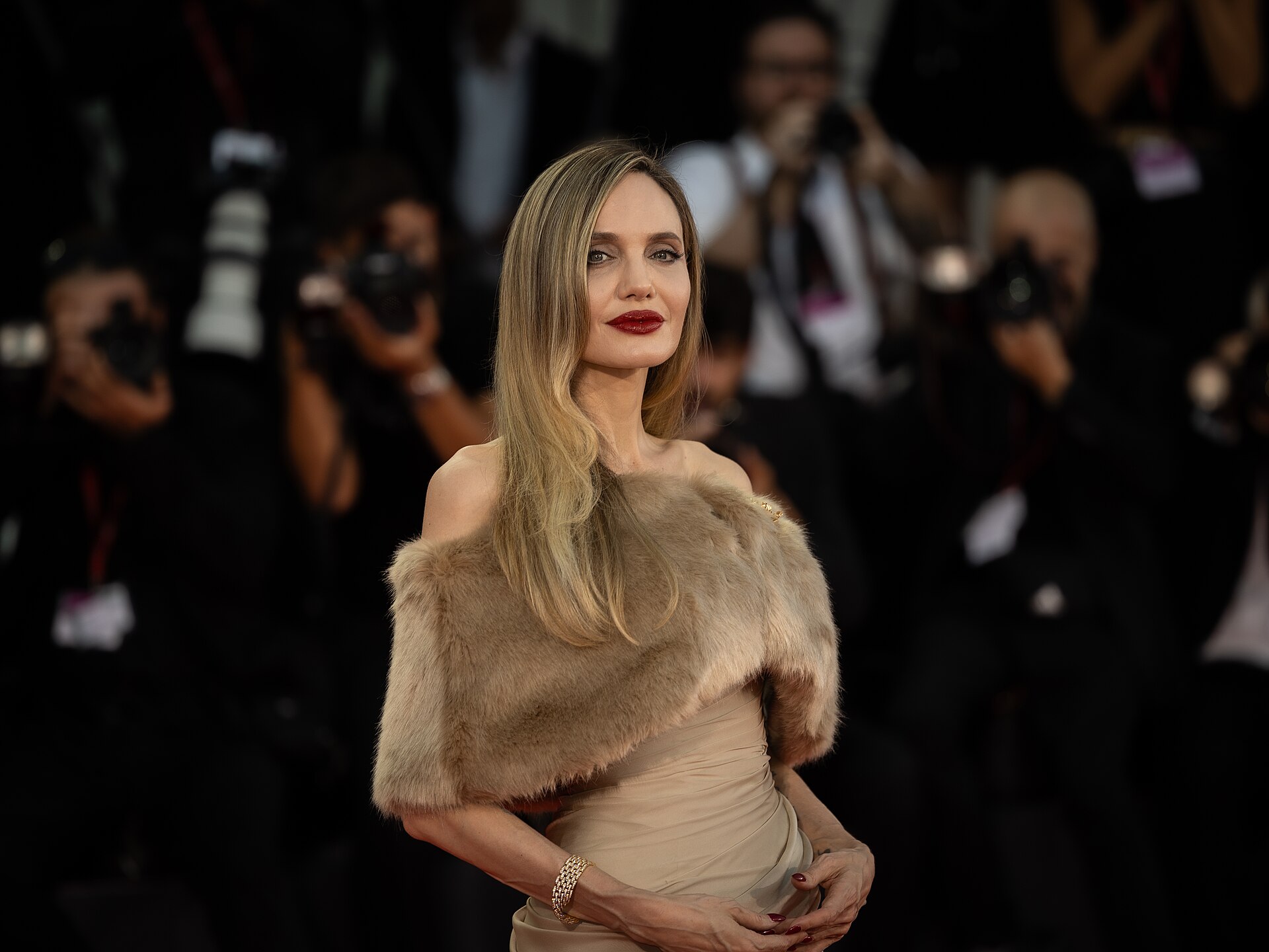 Actress Angelina Jolie at the 81st Venice International Film Festival