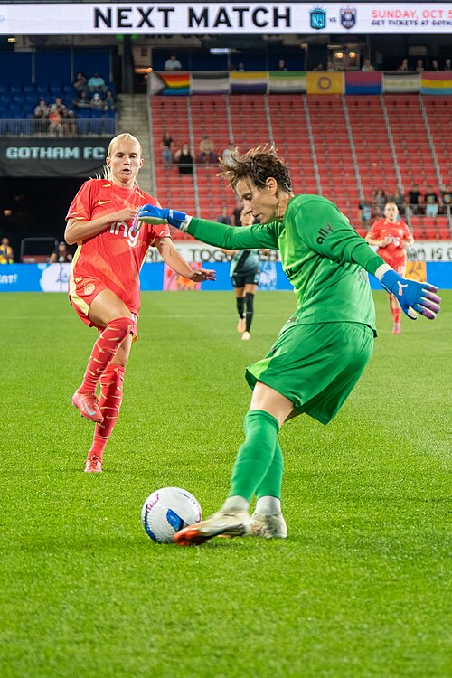 Ann-Katrin Berger during Gotham FC vs Portland Thorns FC on 26 Sep 2025