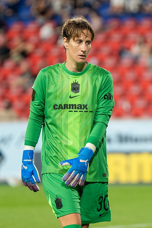 Ann-Katrin Berger during Gotham FC vs Portland Thorns FC on 26 Sep 2025