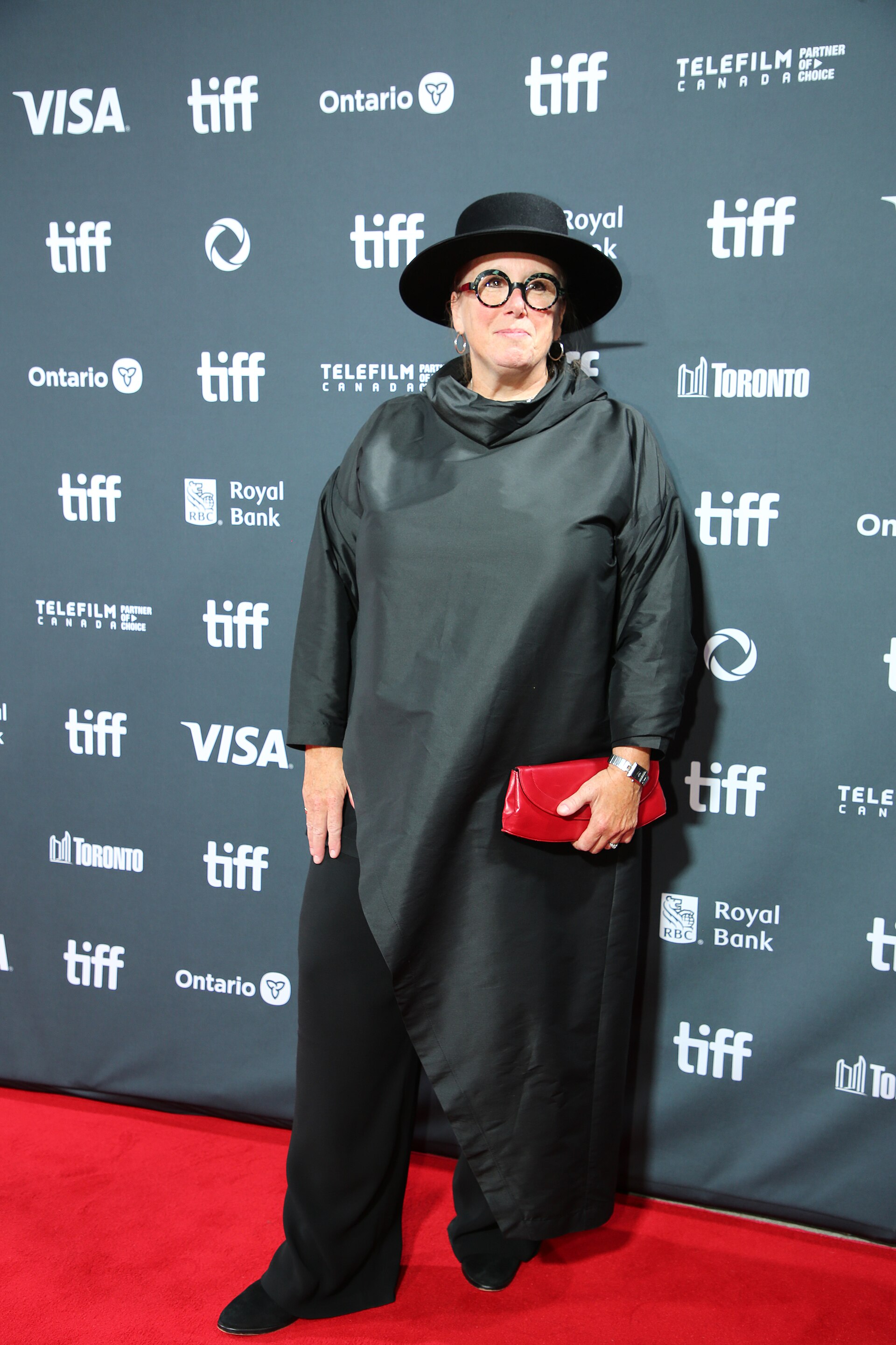 Anne Dixon, costumer, at the 2024 Toronto International Film Festival (TIFF) for the movie The Shrouds.