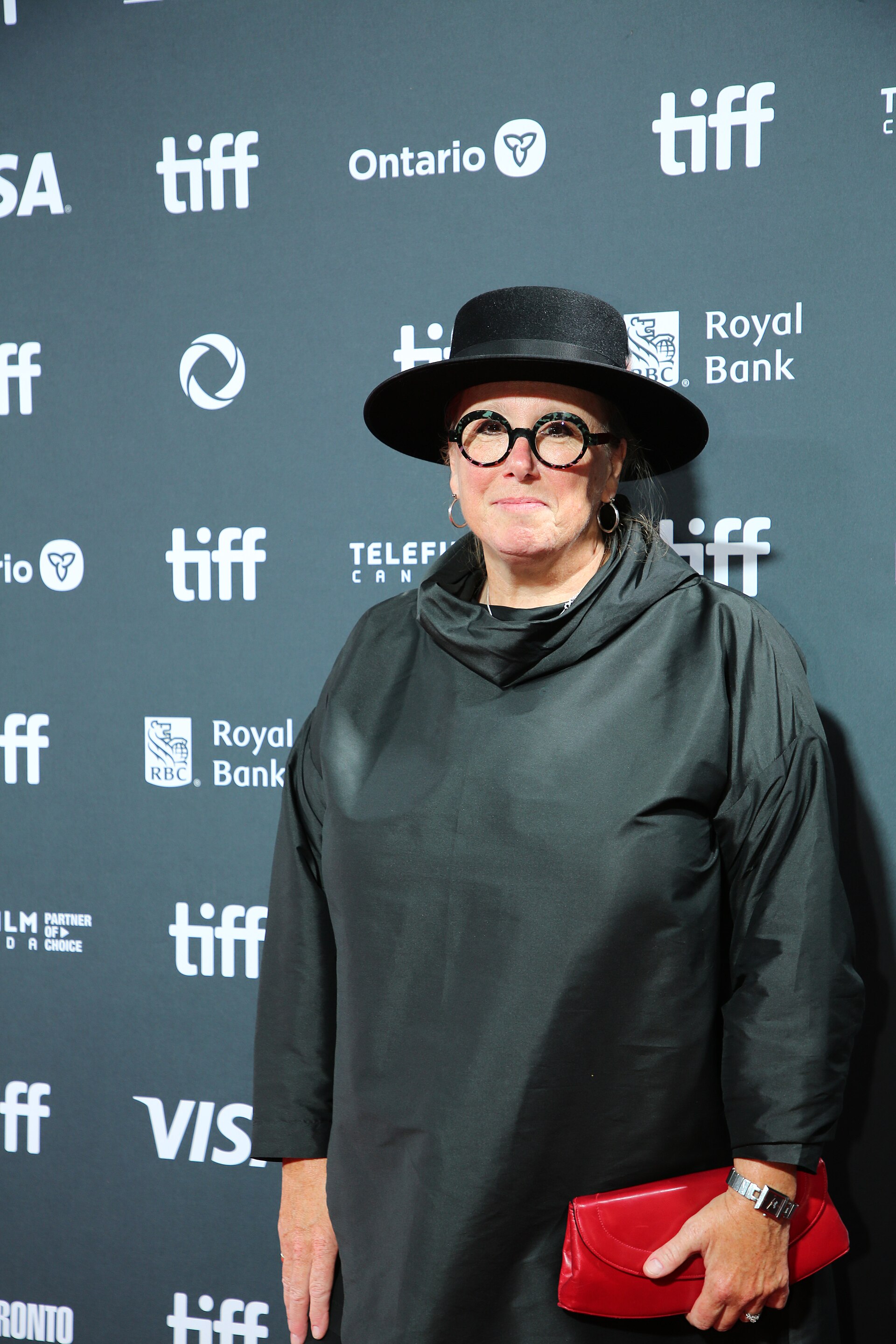 Anne Dixon, costumer, at the 2024 Toronto International Film Festival (TIFF) for the movie The Shrouds.