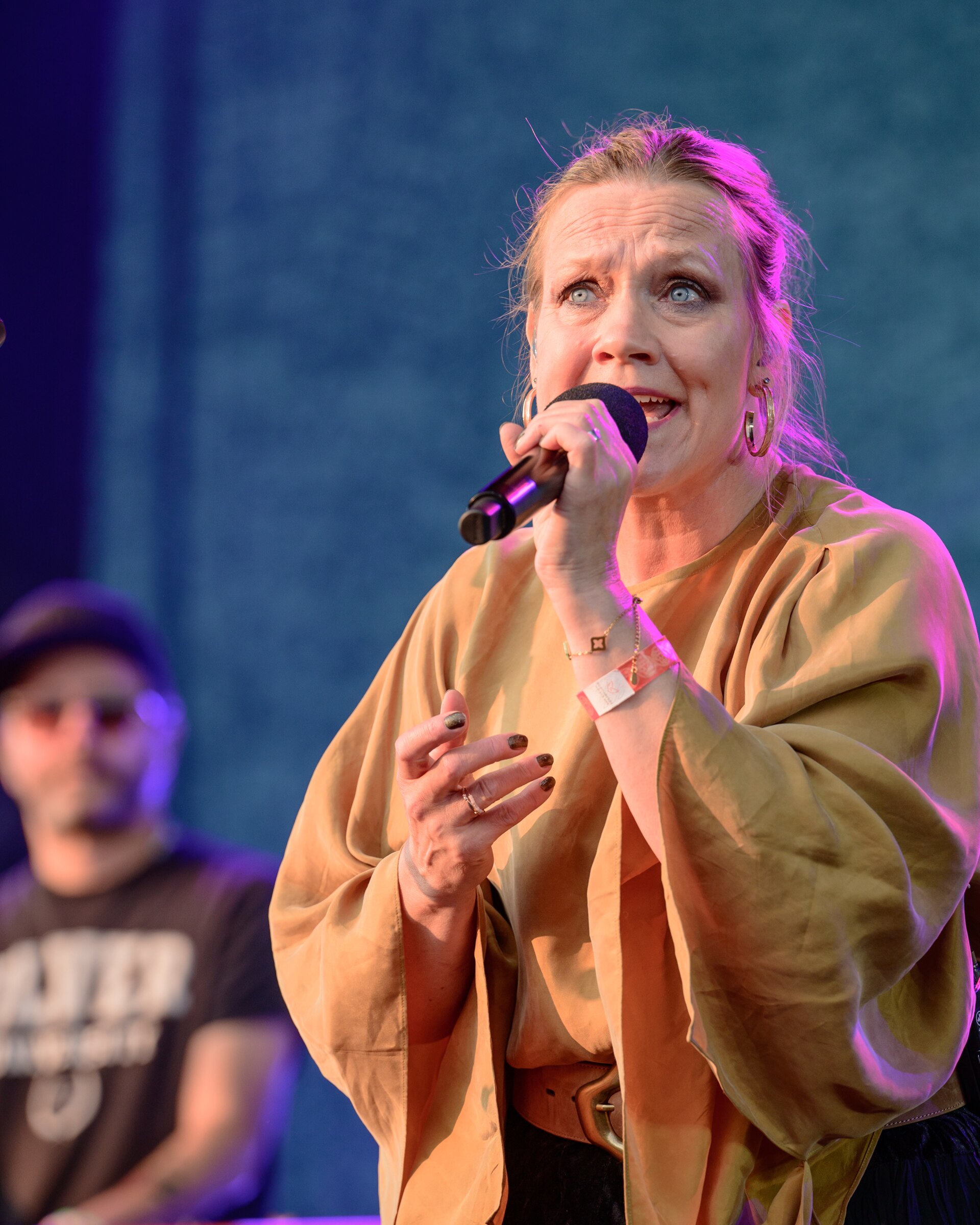 Anneli Drecker with Bel Canto at Midgardsblot metal and viking festival, Borre, Norway, 2024