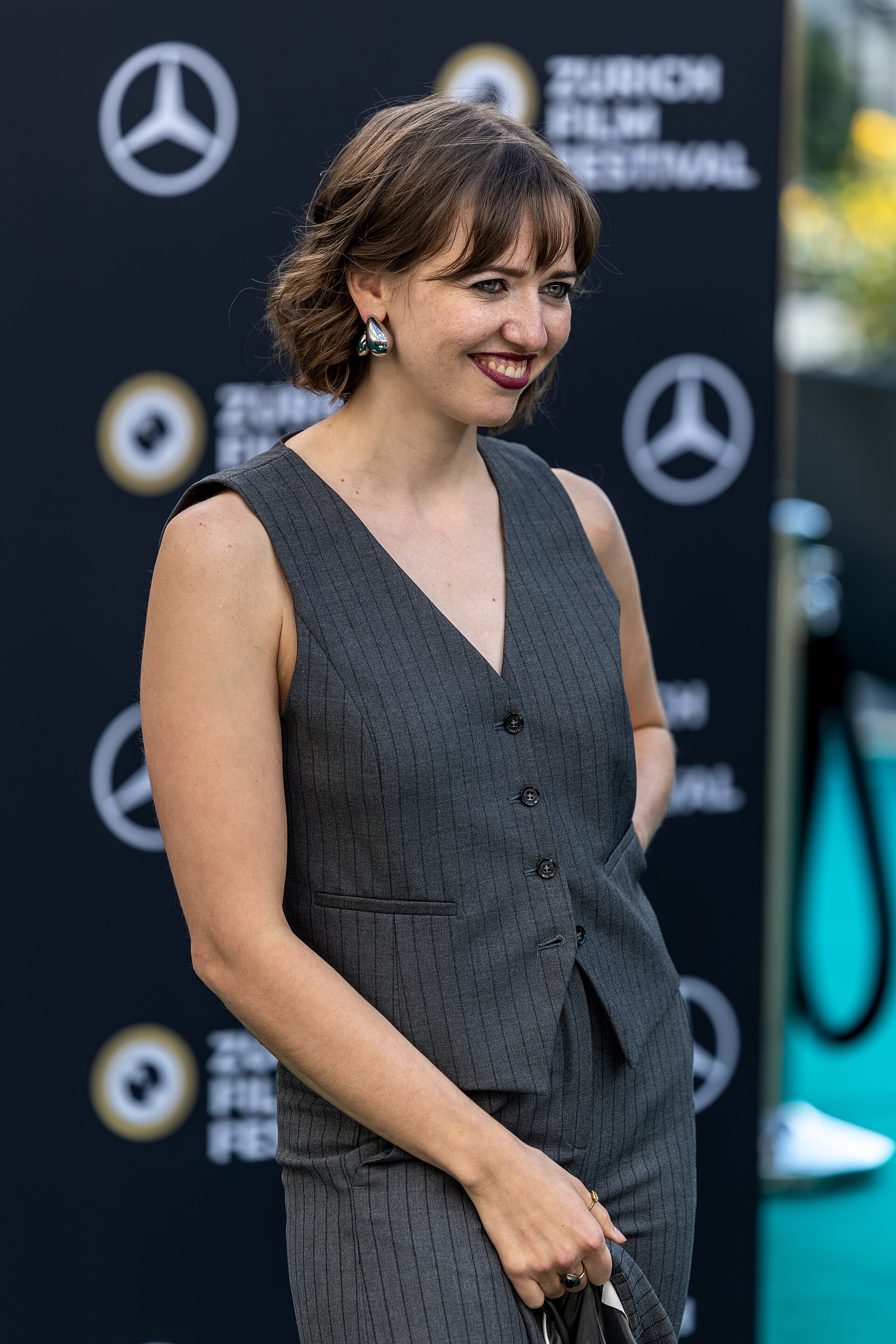 Annina Hunziker on the Green Carpet at the 2025 Zurich Film Festival.
