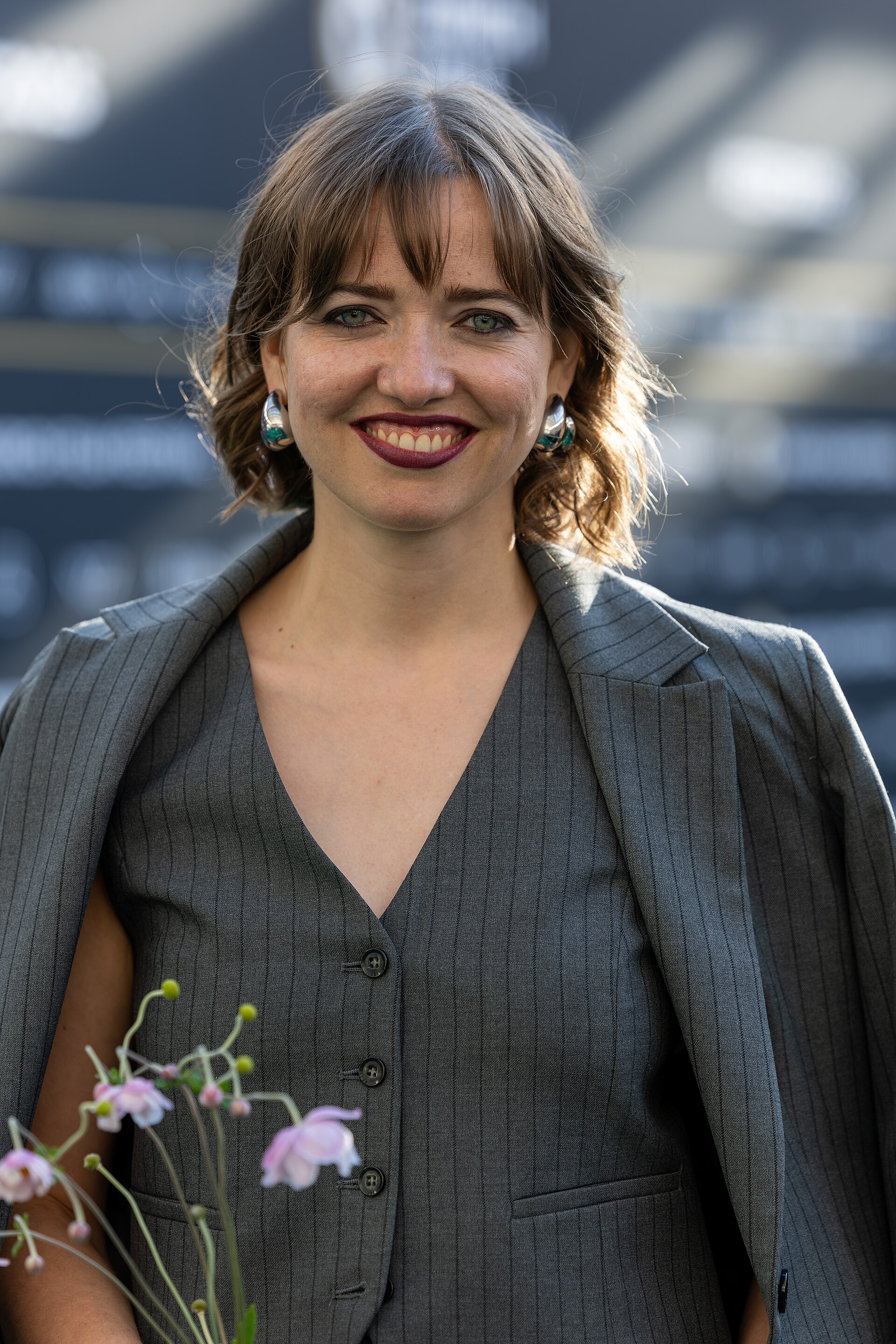 Annina Hunziker on the Green Carpet at the 2025 Zurich Film Festival.