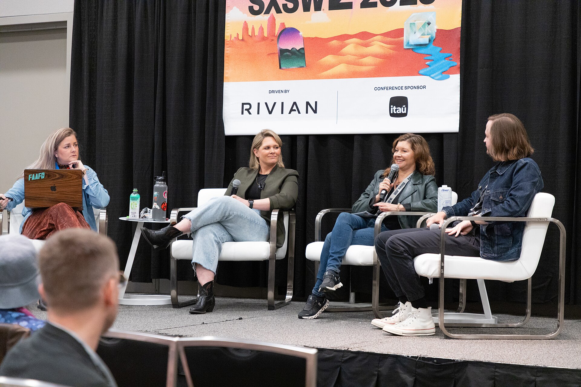 Anny Colvin, Heather McClure, Sally House, and Bryce Miller at the 2025 South by Southwest festival.