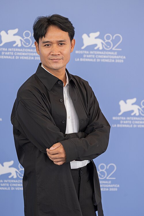 Anong Houngheuangsy, actor, at 82nd Venice International Film Festival in Venice, Italy for the film "Hui Jia" (Back Home).