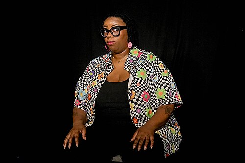 Ansa Edim, writer and performer, at the 2024 Edinburgh Festival Fringe in the show, Is This Normal?