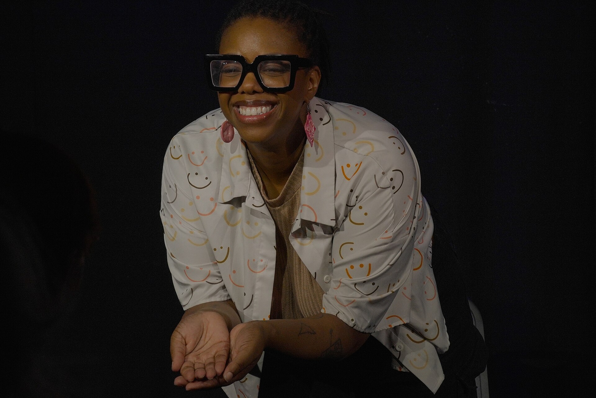 Ansa Edim in "Is This Normal?" at the 2025 Edinburgh Festival Fringe.