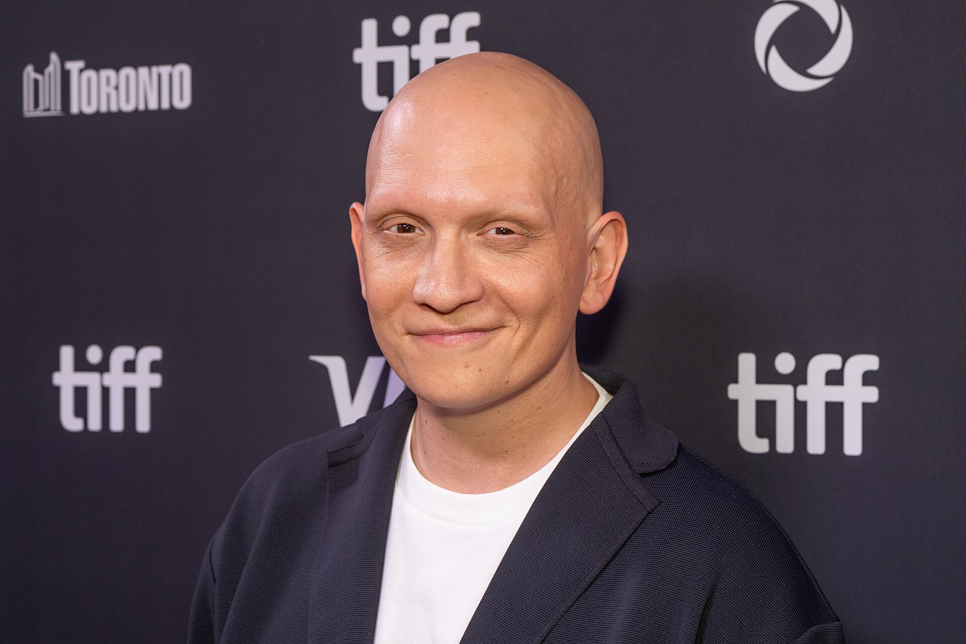 Anthony Carrigan, actor, at the 2025 Toronto International Film Festival (TIFF) for the movie Adulthood.