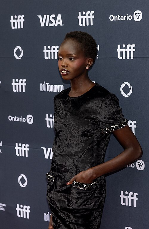 Anyier Anei, actor, at the 2025 Toronto International Film Festival (TIFF) for the movie Couture.