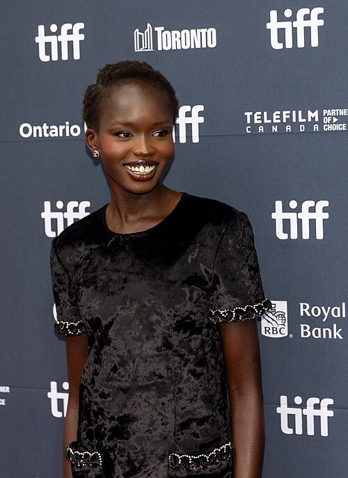Anyier Anei, actor, at the 2025 Toronto International Film Festival (TIFF) for the movie Couture.