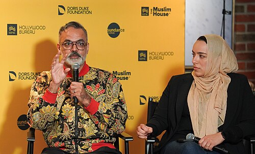 Arshad Khan and Sohad Murrar at Muslim House for Intersectional Muslim Stories Panel. Sundance, Park City UT. Jan 26, 2026