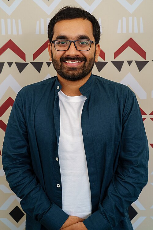 Arunesh Varade portrait at Wikimania 2025 WikiPortraits Studio