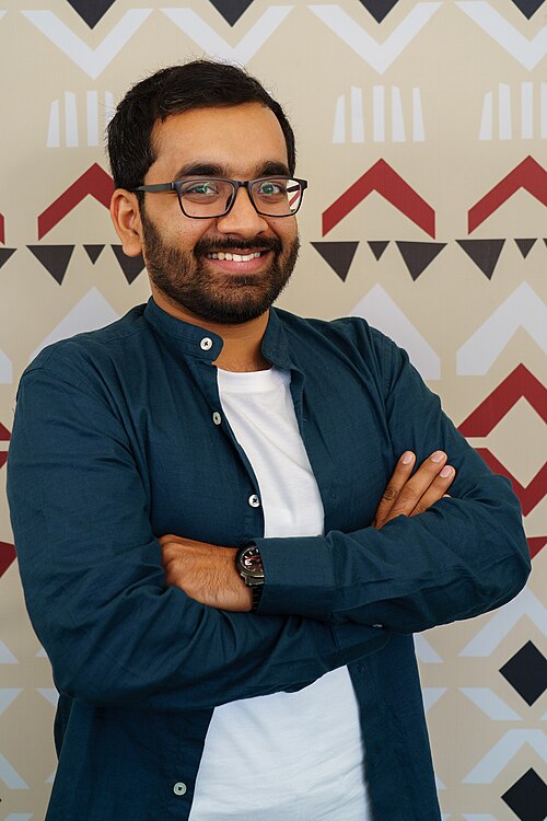Arunesh Varade portrait at Wikimania 2025 WikiPortraits Studio