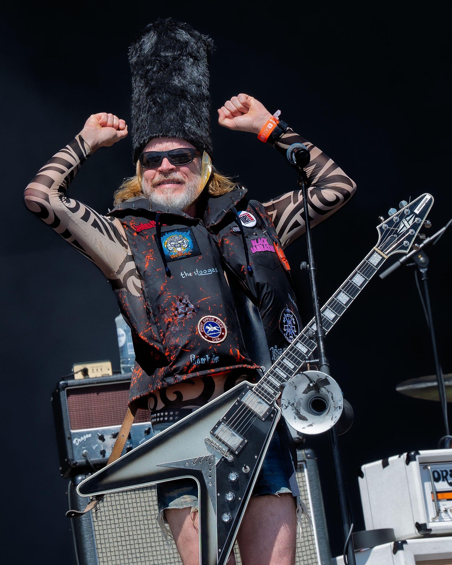 Aslag Guttormsgaard with Black Debbath at the Tons of Rock festival in Oslo, Norway, 2024
