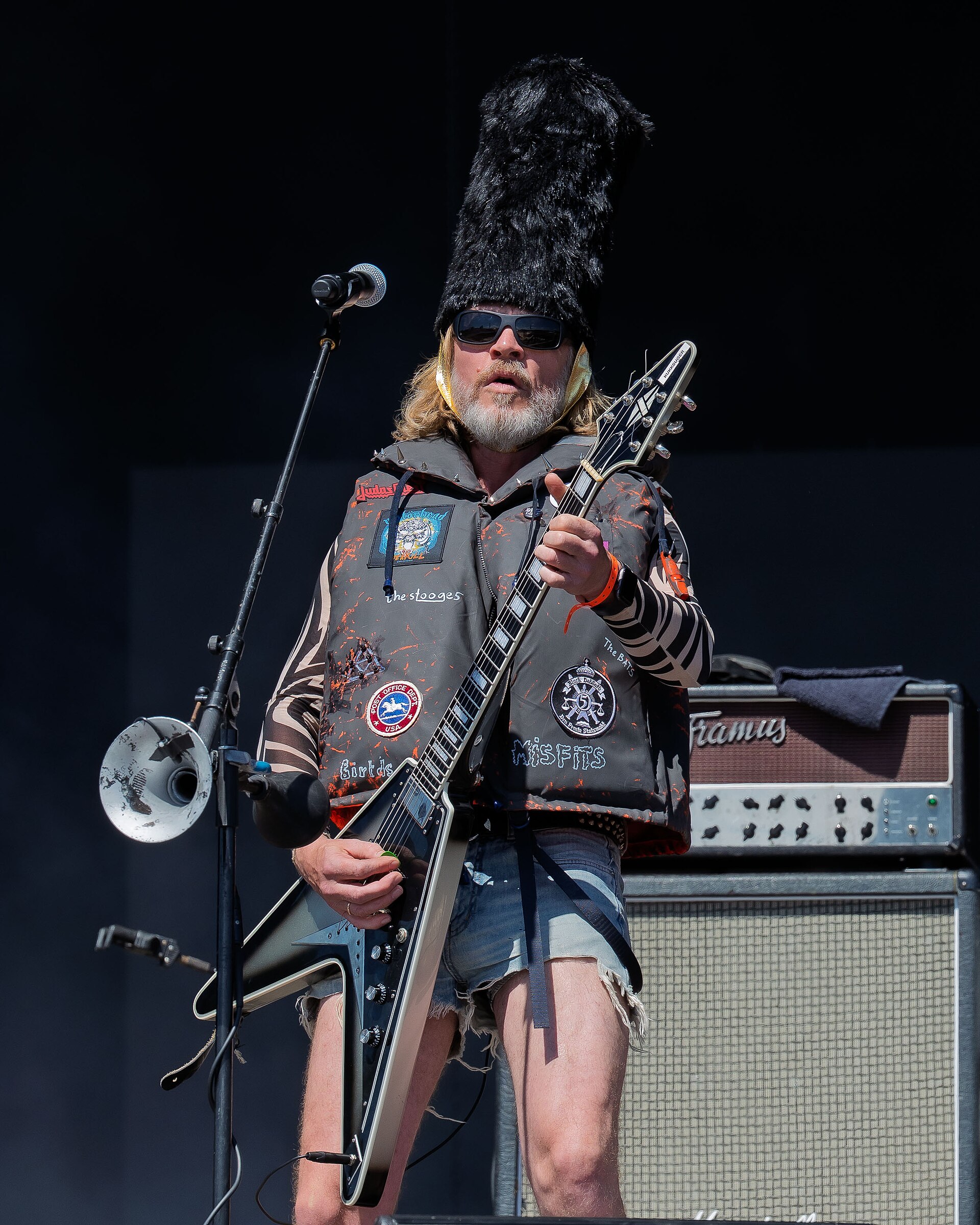 Aslag Guttormsgaard with Black Debbath at the Tons of Rock festival in Oslo, Norway, 2024