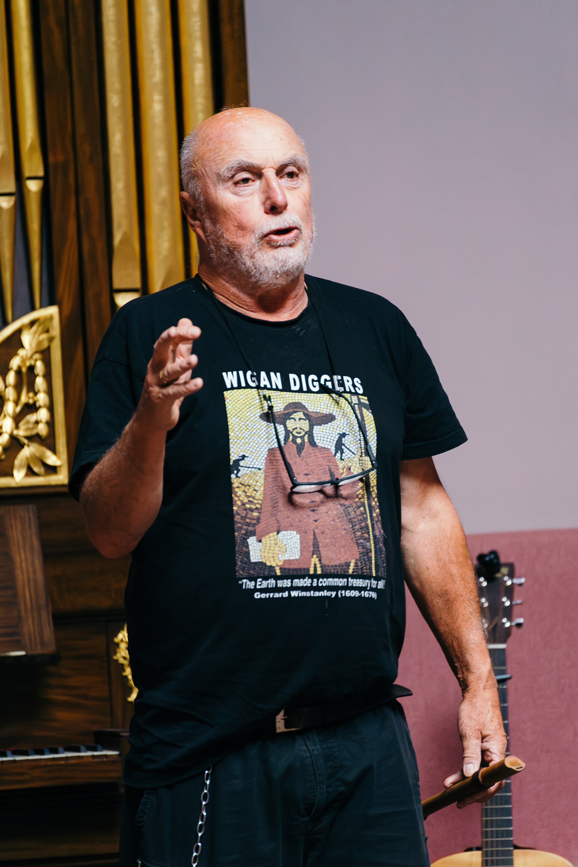 Attila the Stockbroker performing at the 2025 Edinburgh Festival Fringe