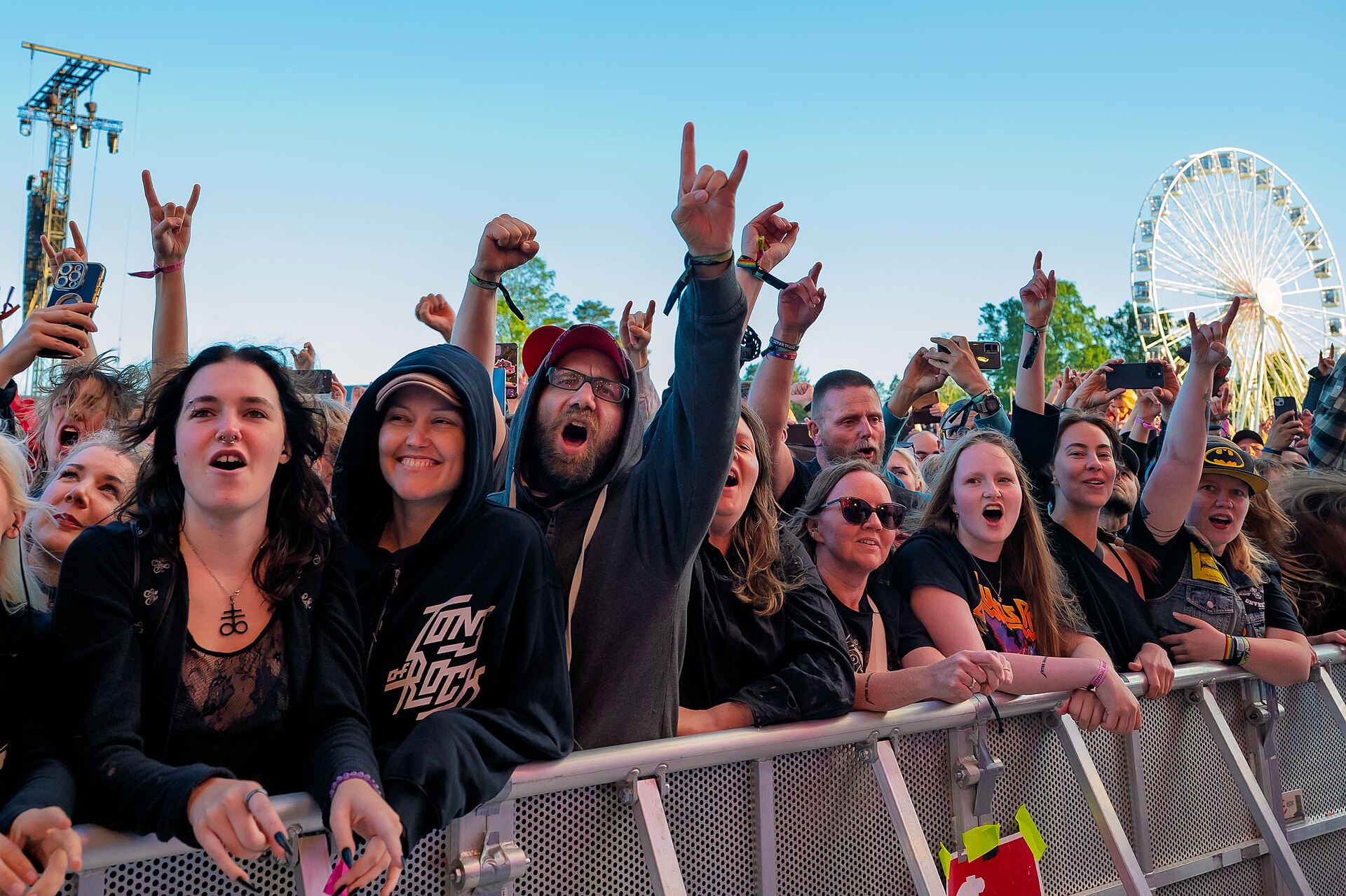 Audience during a Judas Priest gig at the Tons of Rock festival in Oslo, Norway, in 2024
