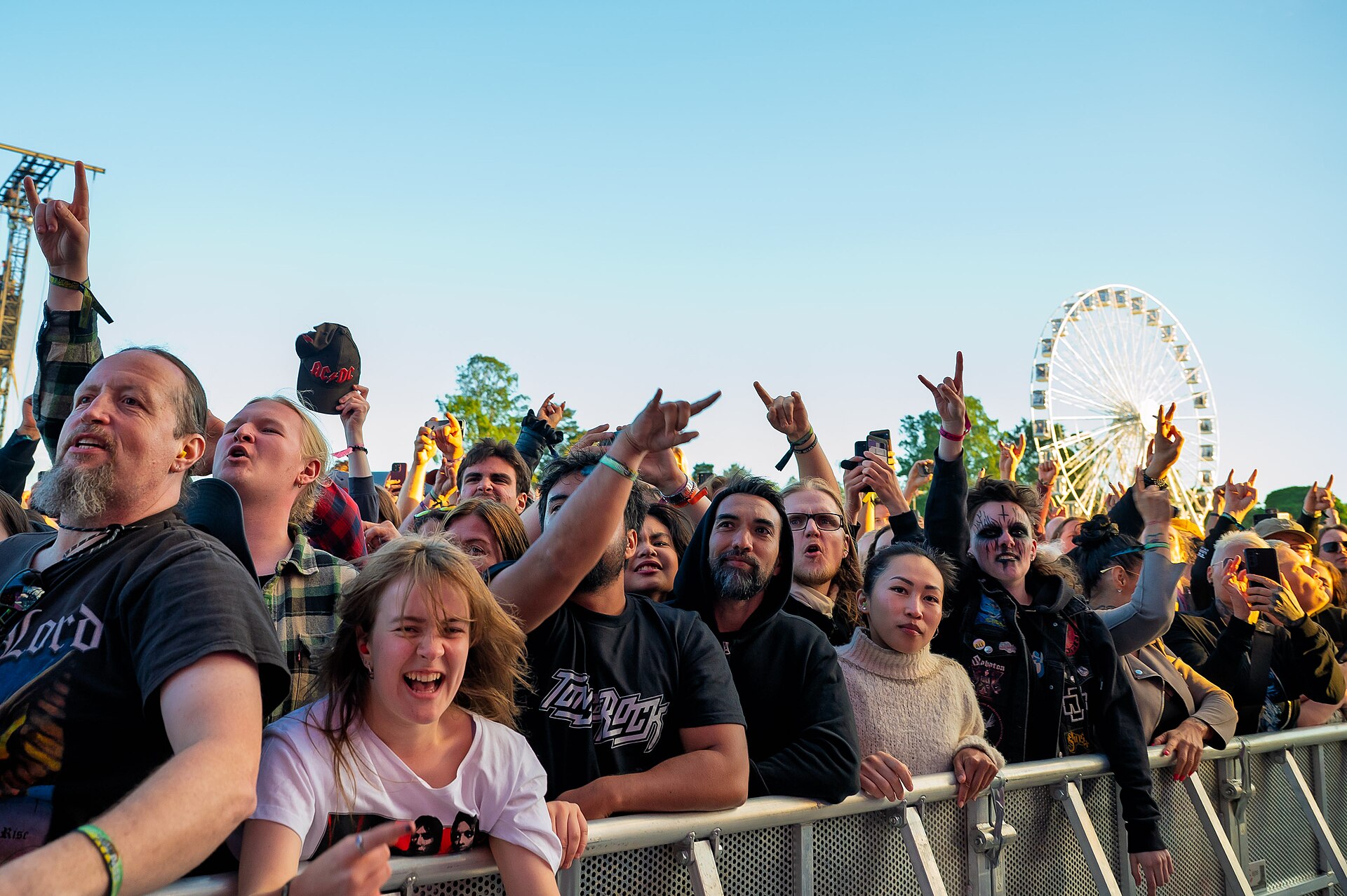 Audience during a Judas Priest gig at the Tons of Rock festival in Oslo, Norway, in 2024