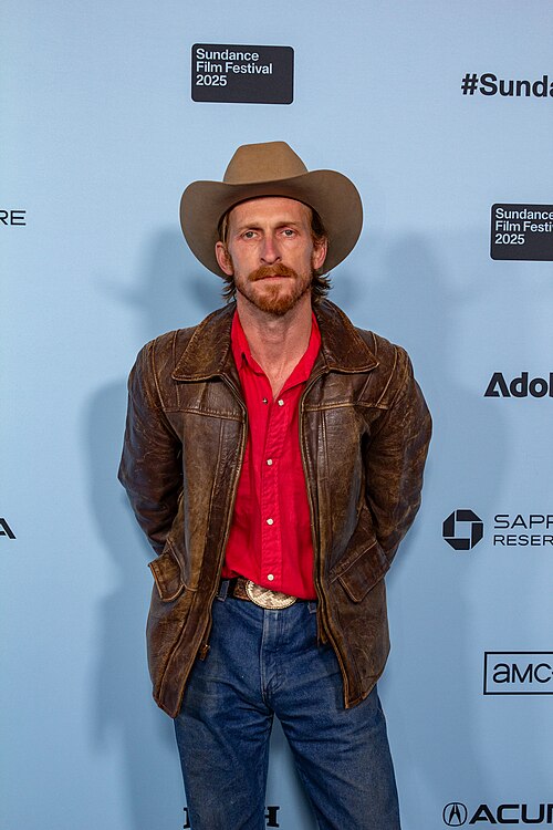 Austin Amelio, actor, at the 2025 Sundance Film Festival for the movie Bunnylovr.