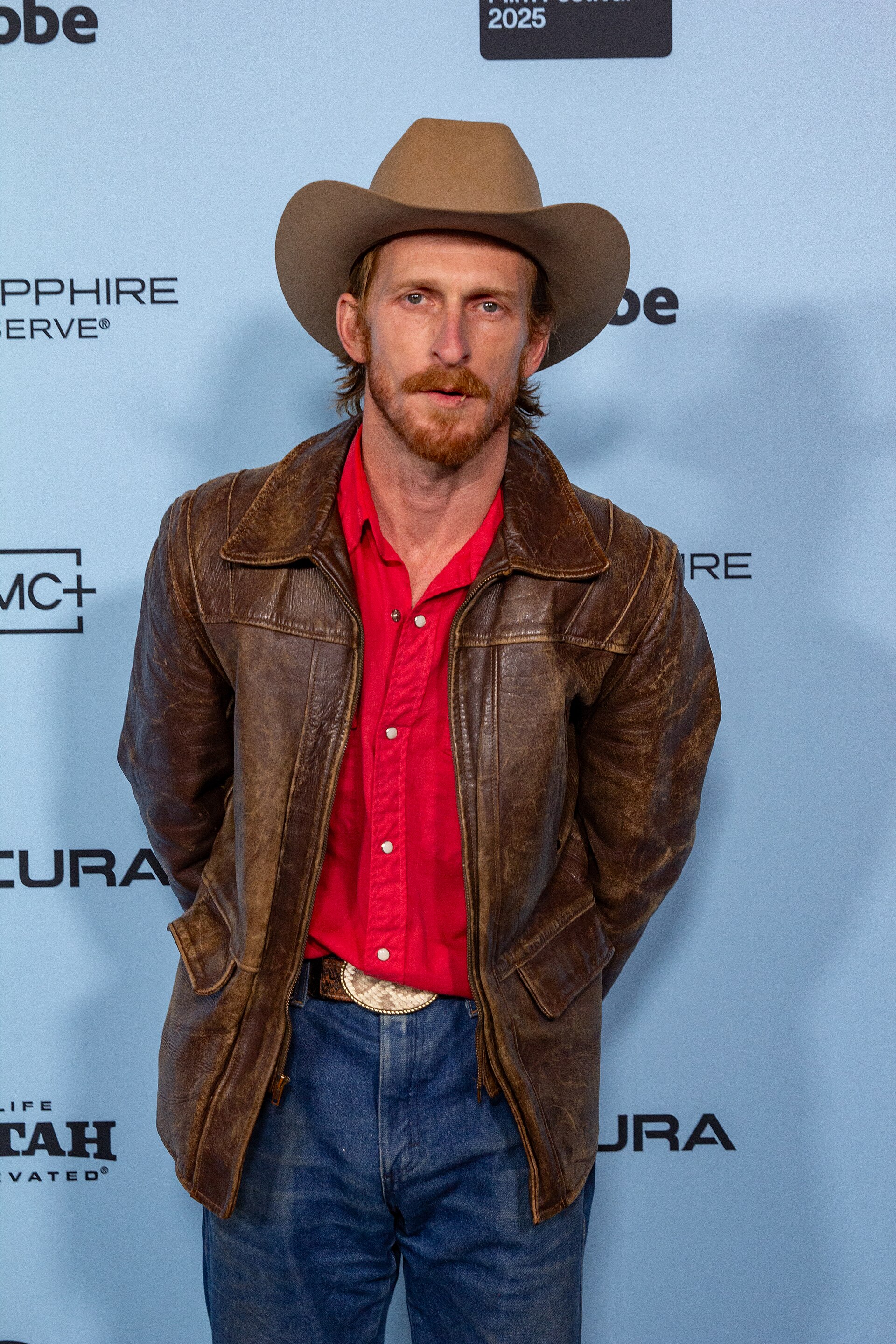 Austin Amelio, actor, at the 2025 Sundance Film Festival for the movie Bunnylovr.