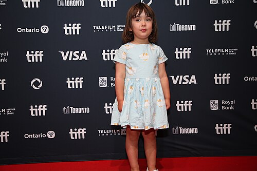 Avery Nayman, actor, at the 2024 Toronto International Film Festival (TIFF) for the movie Matt and Mara.