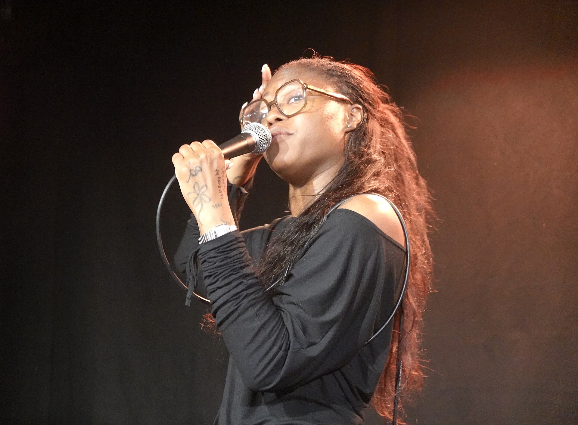 Ayoade Bamgboye in her show Swing and Roundabouts at the 2025 Edinburgh Fringe Festival