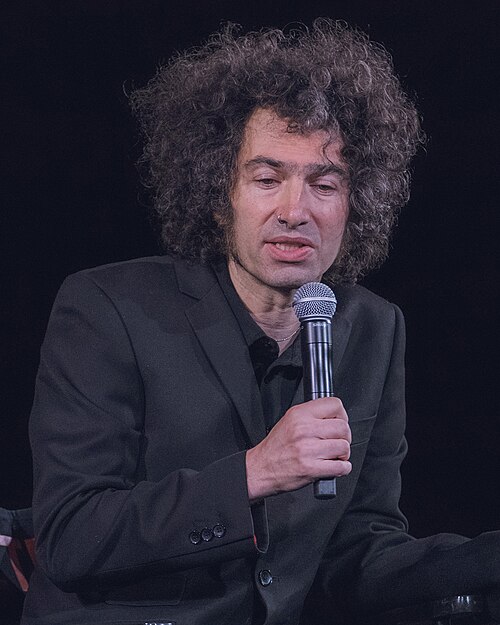 Azazel Jacobs at a Q&A for His Three Daughters in Los Angeles, California