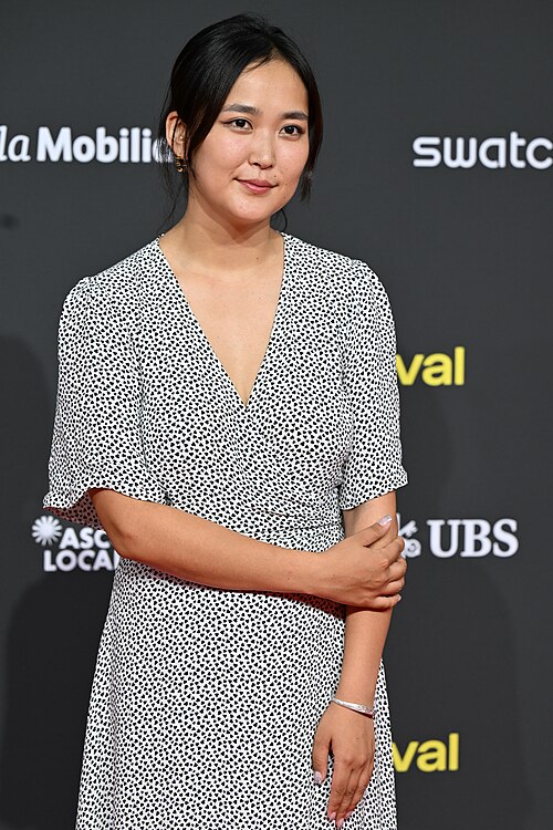 Azzaya Munkhbat, actor, at the Locarno Film Festival in Locarno, Switzerland in August 2025