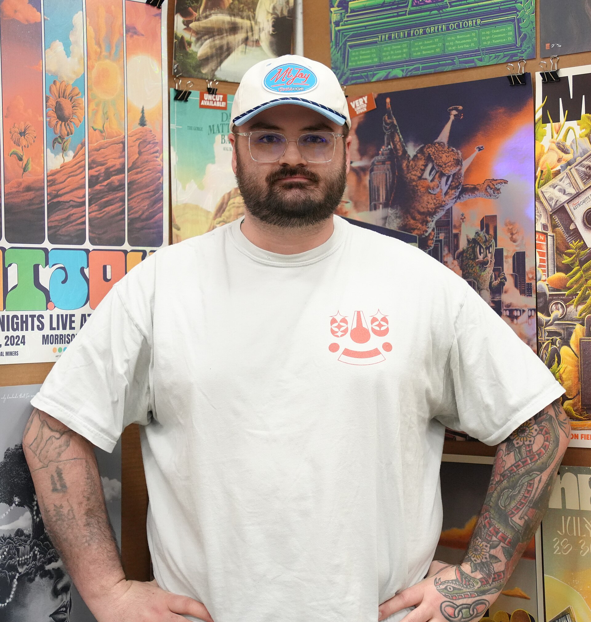 Bailey P. Race, Railey Bace Prints, Flatstock exhibit at SXSW 2025 in Austin, Texas in March 2025.