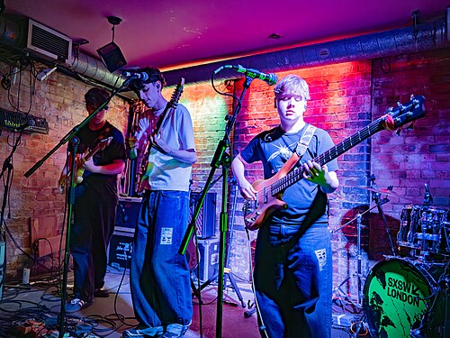 Balter, four-piece indie-pop band from Northampton, at the 2025 SXSW London festival in London, England.