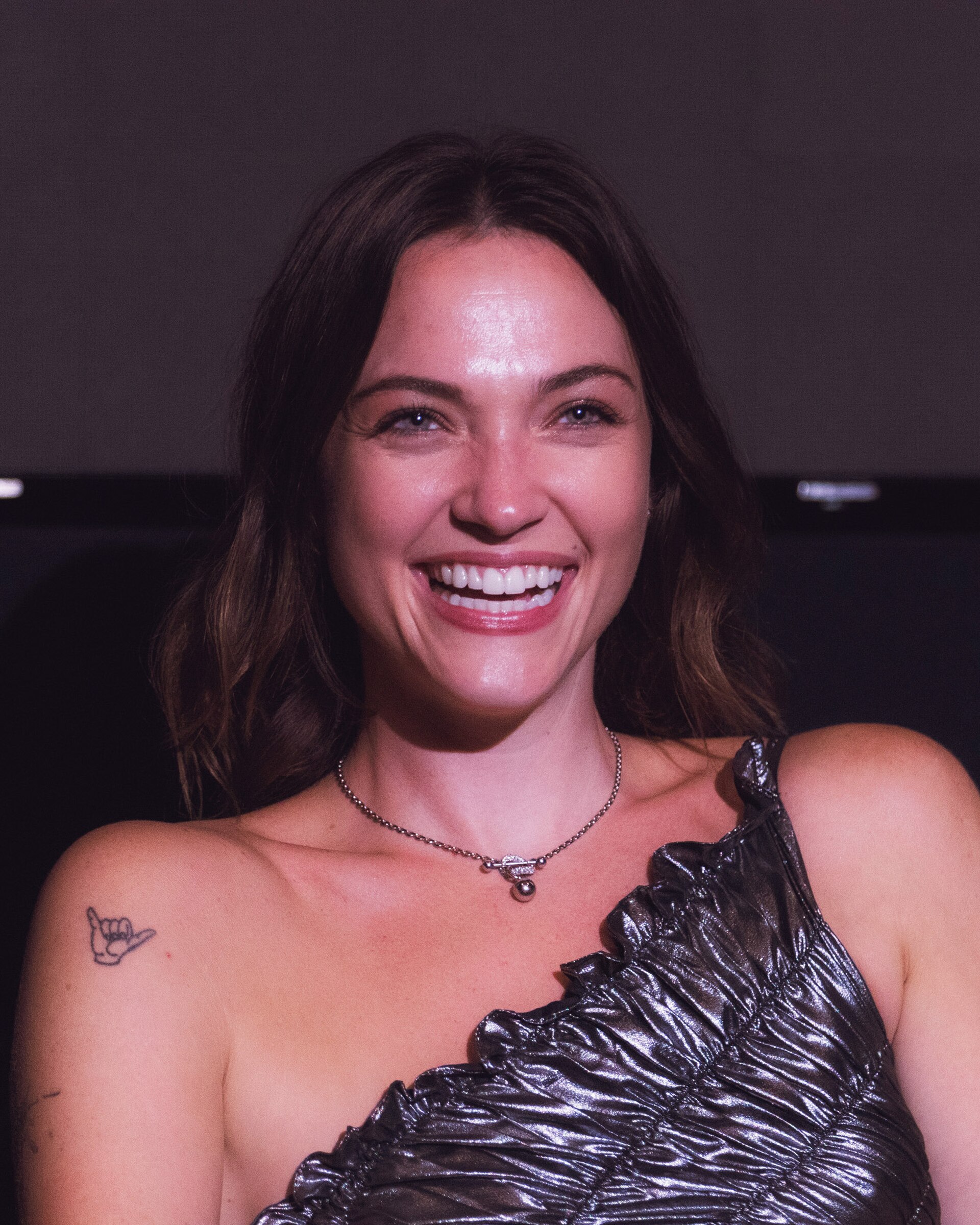 Violett Beane at a Countdown Q&A panel at the Culver Theater in Culver City, California.
