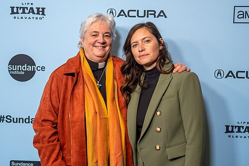 Bear Ride and Lauren Cioffi at the 2025 Sundance Film Festival for Sally