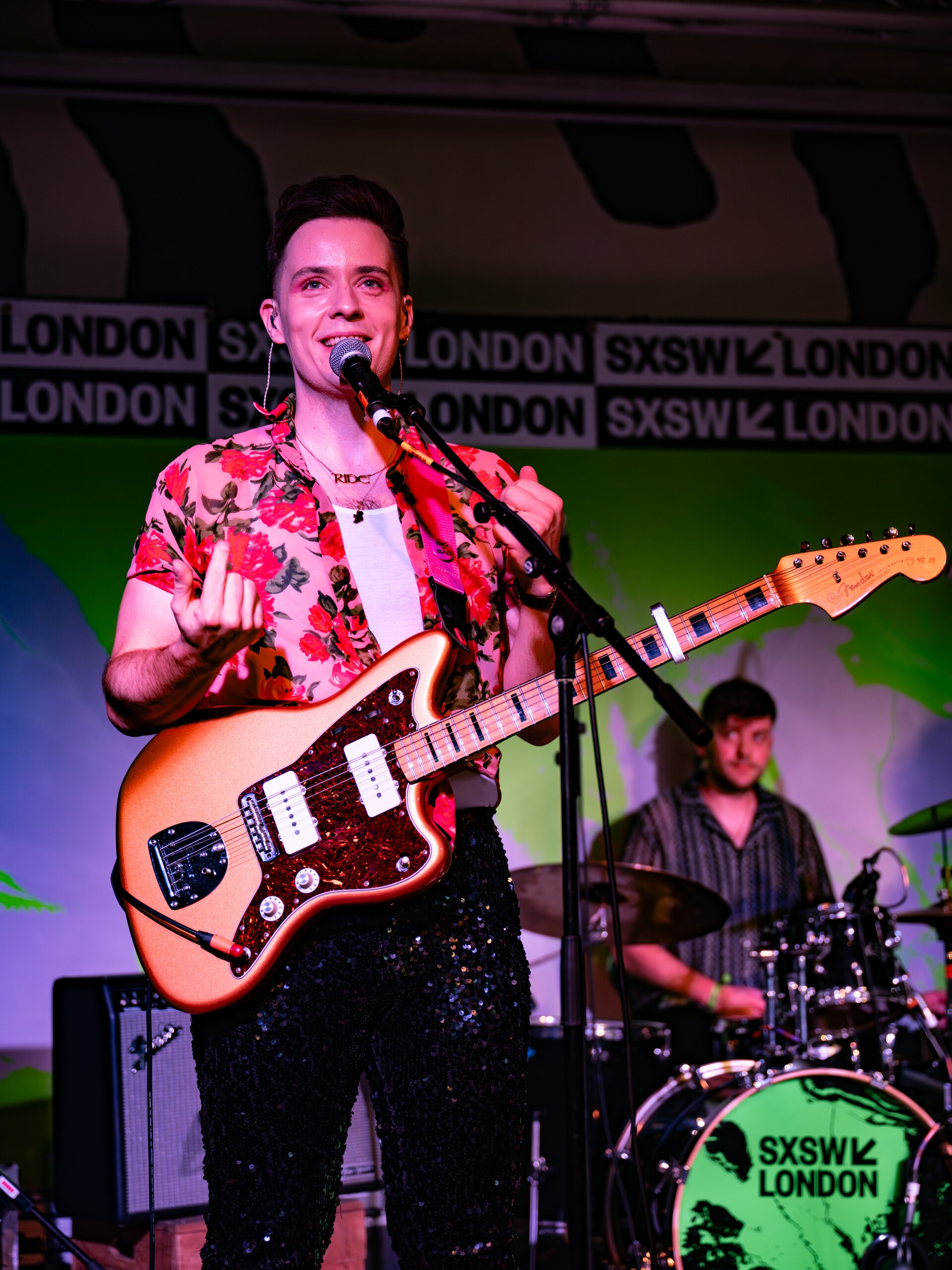 Beauty Sleep, indie rock duo from Derry, Northern Ireland, at the 2025 SXSW London festival in London, England.