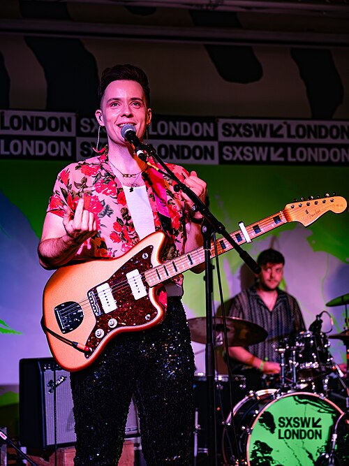 Beauty Sleep, indie rock duo from Derry, Northern Ireland, at the 2025 SXSW London festival in London, England.