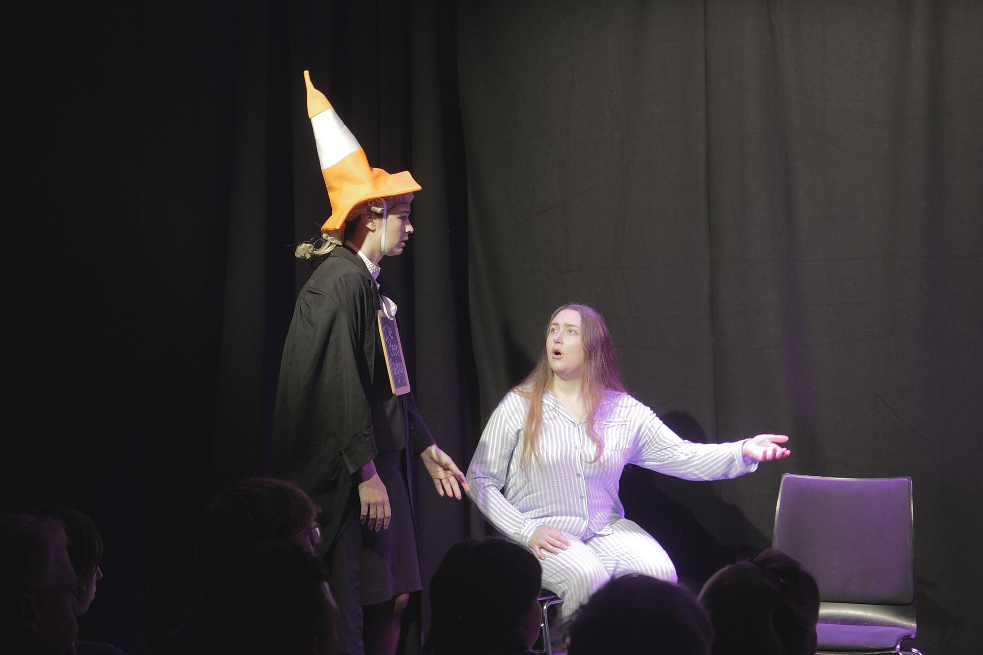 Becky March and Amelia Leventhorpe in The Trial in Absurdia at Edinburgh Fringe 2025